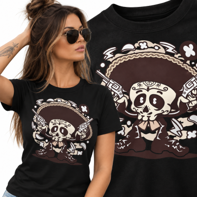 KOSZULKA DAMSKA ANIMOWANA  MARIACHI GUNNER